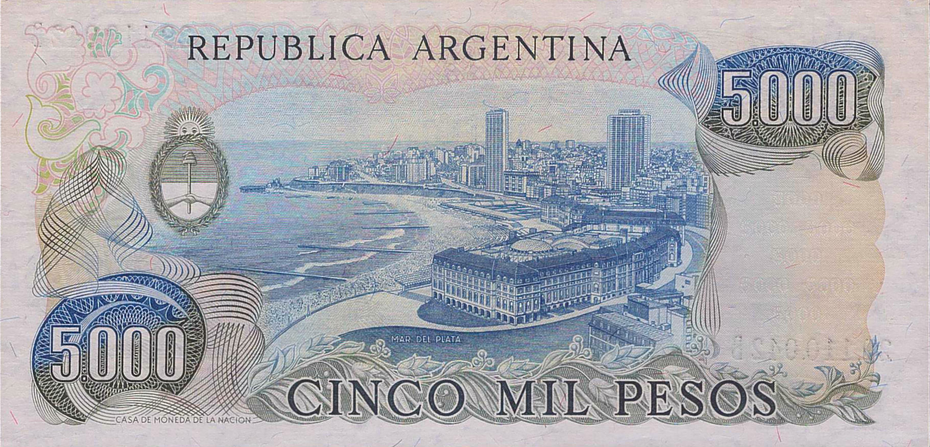 Argentina 5000 1977 UNC P-305/b1